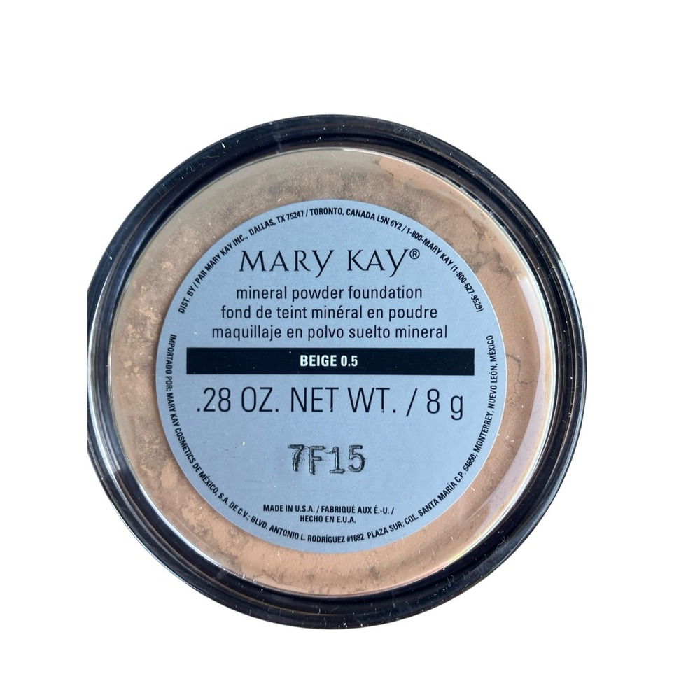 Mary Kay Mineral Powder Foundation Beige 0.5 NIB Sealed Sifter Discontinued NOS